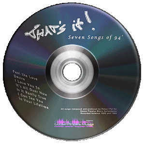 That's It! - Seven Songs of 94 - Label CD © design by Rob Koning / Photography by Rob van Wieringen
