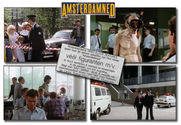 1987 - Rob Koning als figurant in AMSTERDAMNED