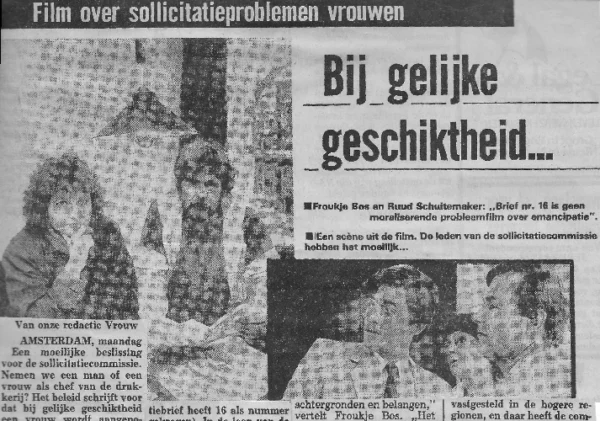 TV Film 'Brief nr. 16'