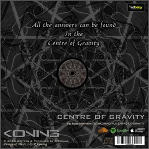 Centre of Gravity - achterkant CD hoes © design by Rob Koning