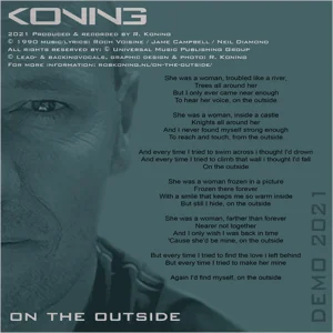 On The Outside - CD hoes binnenkant © design by Rob Koning