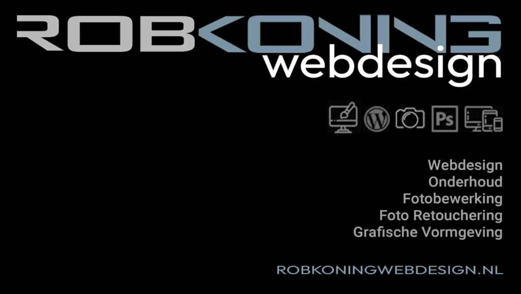 Rob Koning Webdesign - Facebook banner