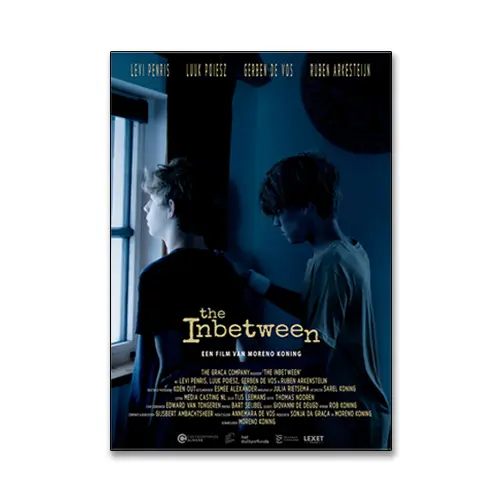 Filmposter ontwerp THE INBETWEEN © 2026 designed by robkoning.nl