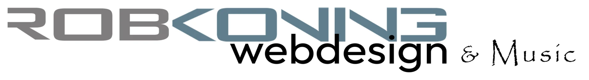 Logo Rob Koning Webdesign and Music © designed by ROB KONING WEBDESIGN