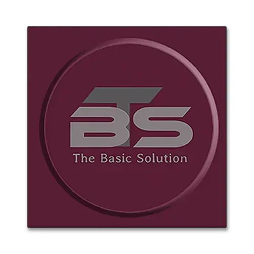 Logo ontwerp THE BASIC SOLUTION © 2018 designed by robkoning.nl