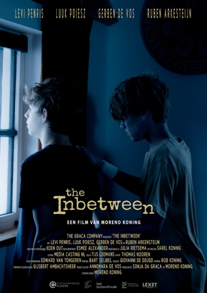 Filmposter THE INBETWEEN © 2026 Artwork & logo design by robkoning.nl