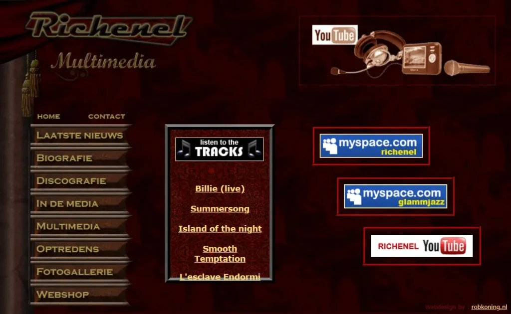 Website RICHENEL - Screenshot 3 'Multimedia' © 2010 designed by robkoning.nl
