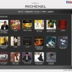 Website RICHENEL - Screenshot 3 'Music' © 2012 designed by robkoning.nl