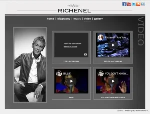 Website RICHENEL - Screenshot 4 'Video' © 2012 designed by robkoning.nl