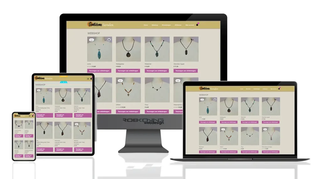 Website Santulana Sieraden © 2023 designed by robkoning.nl