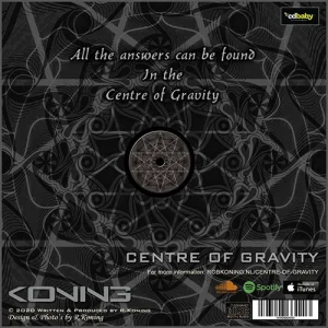 Centre of Gravity - achterkant CD hoes © design by Rob Koning