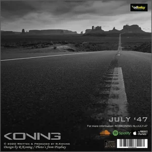 July '47- Achterkant CD hoes © design by Rob Koning