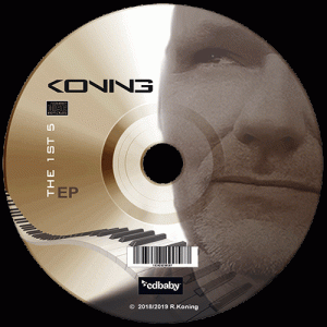 EP The 1st 5 - CD label © 2019 design by robkoning.nl