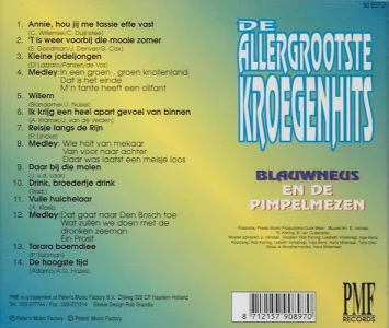 1995 / De Allergrootste Kroegenhits deel 2 - achterkant CD Hoes