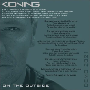 On The Outside - CD hoes binnenkant © design by Rob Koning