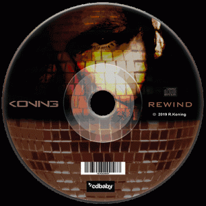 Rewind- CD label © design by Rob Koning