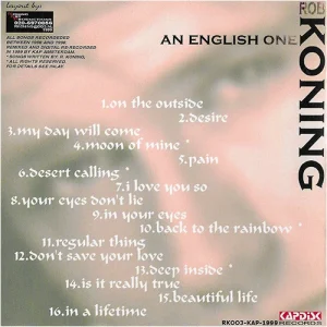 An English One - CD hoes binnenkant © design by Rob Koning