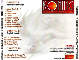 The Beginning Of A Creative Process - CD hoes achterkant © design by Rob Koning