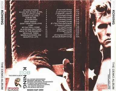 The Demo Album - CD hoes achterkant © design by Rob Koning
