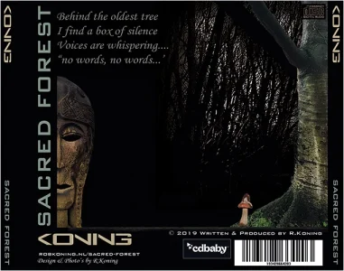Sacred Forest - CD hoes achterkant © design by Rob Koning