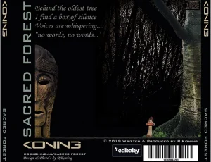 Sacred Forest - CD hoes achterkant © design by Rob Koning