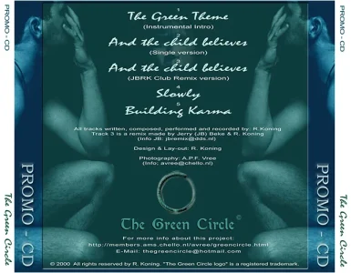 The Promo CD (The Green Circle) - CD hoes achterkant © design by Rob Koning