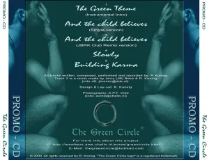 The Promo CD (The Green Circle) - CD hoes achterkant © design by Rob Koning